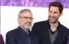 Steve Carell e John Krasinski, que interpretaram Michael Scott e Jim Halpert na série original, fizeram uma visita surpresa ao set de filmagens de The Paper